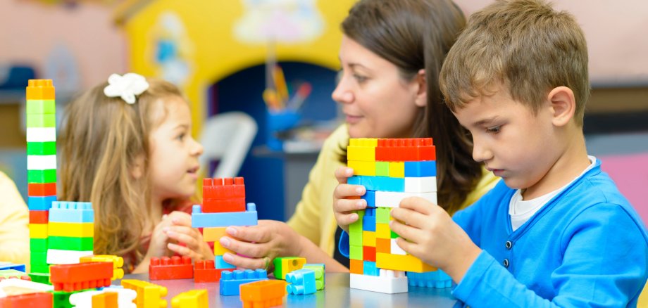 Kids Playing at Kindergarten