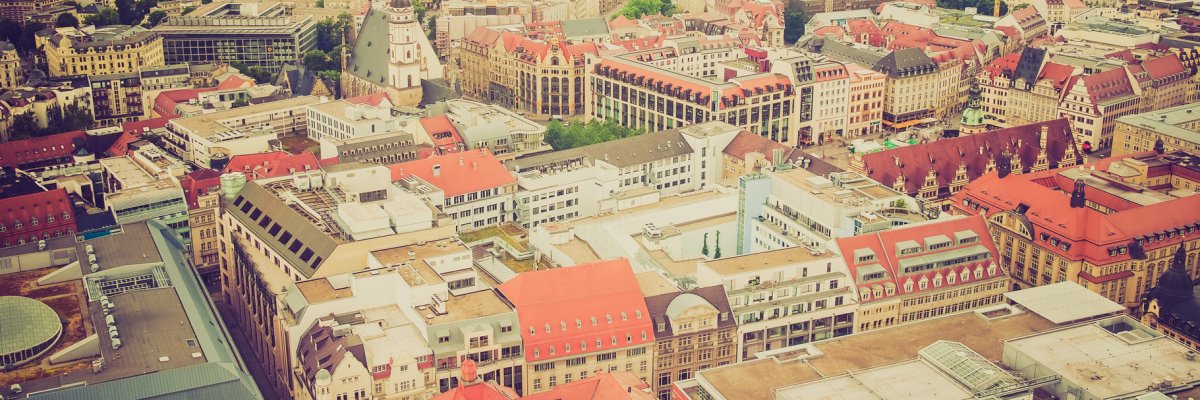 Leipzig aerial view