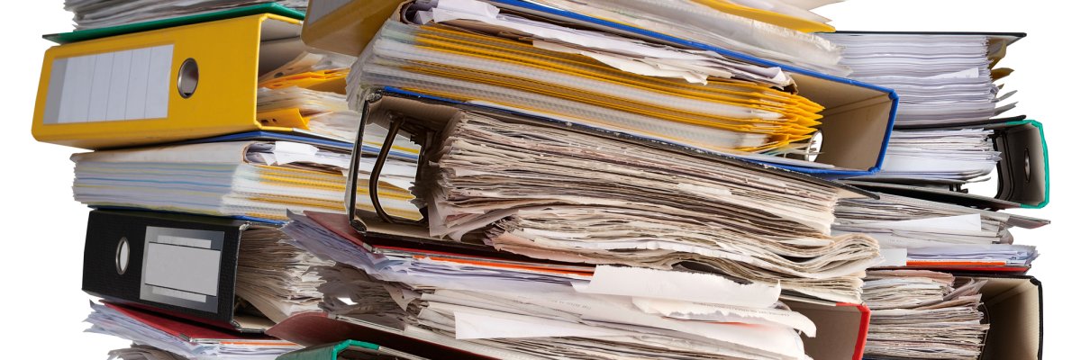 piles of file binder with documents piles of file binder with documents