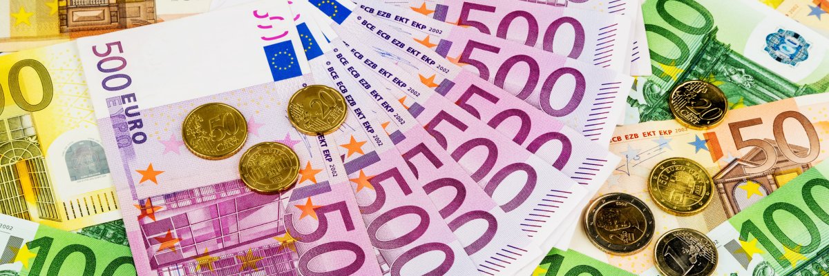 many different euro bills many different euro bills